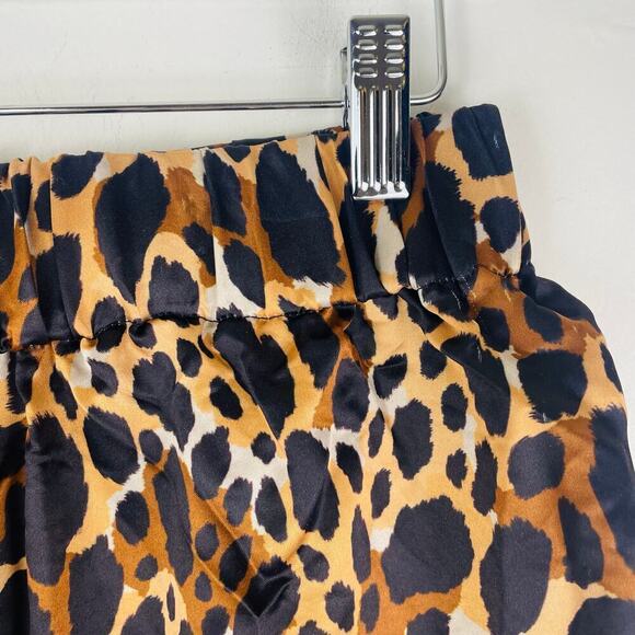 Inamorata cheetah print shorts high rise animal print size Small - Picture 2 of 8